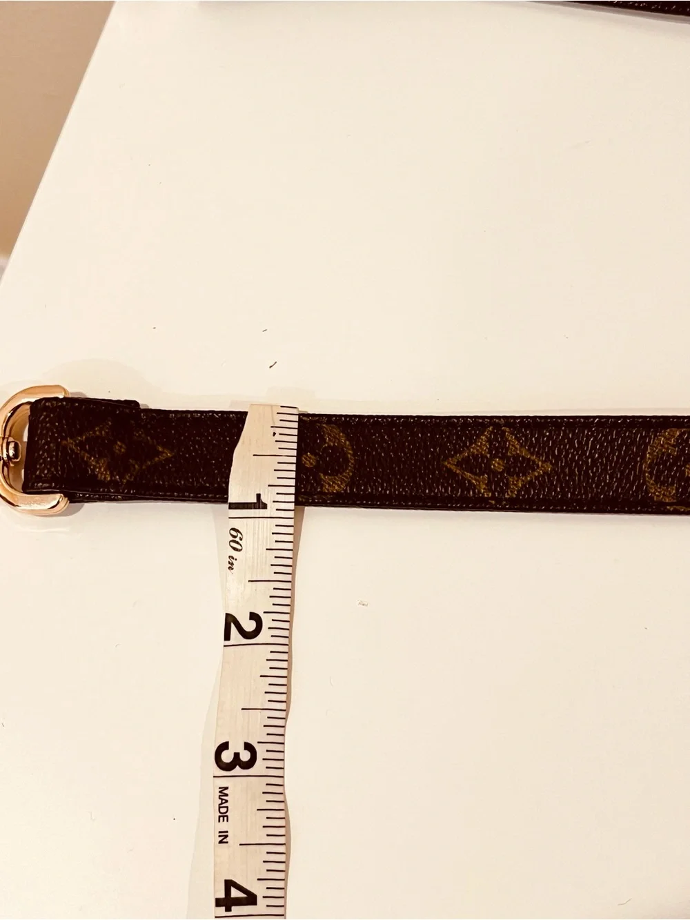 Louis Vuitton Brown Monogram Adjustable Shoulder Strap 47 inch adjustable